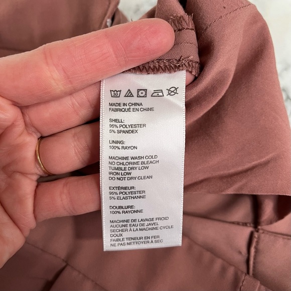 BDG dusty rose salmon mauve straight leg crop trouser pants size 6 - Picture 9 of 9